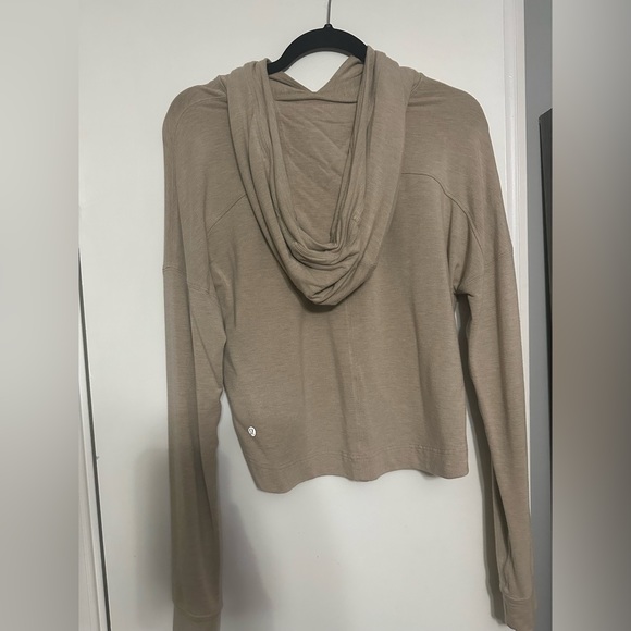 lululemon athletica Tops - Tan lululemon cropped hoodie
